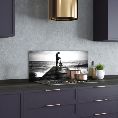 50cm W x 100cm L Glass Peel and Stick Panel