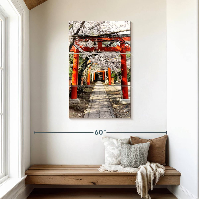 Fleurs de cerisier Nicci Torii, H 45 po x l 28 po