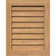 Vertical Non-Functional Wood Gable Vent w/ Decorative Face Frame
