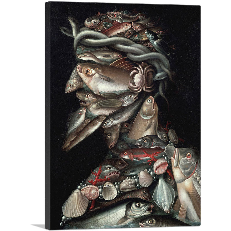 «The Admiral» par Giuseppe Arcimboldo - impression sur toile tendue, H 26 po x l 18 po x P 0,75 po