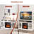 Ripley 48'' W Storage Credenza with Electric Fireplace Included-921017061