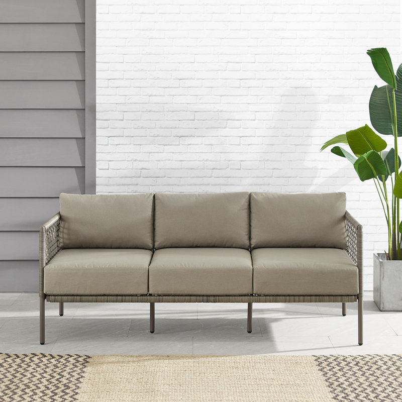 Apruva 72.75'' Metal Outdoor Sofa