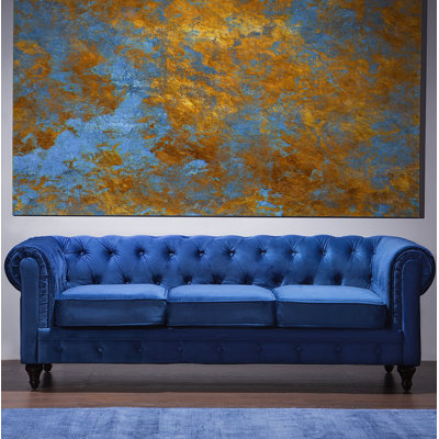 Loradine Velvet Sofa