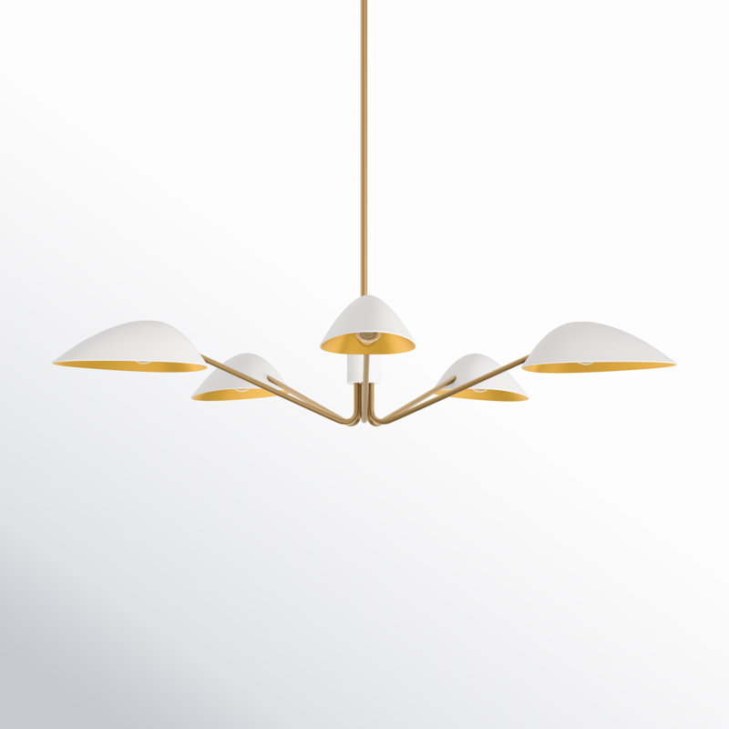 Raelle 5 - Light Unique/Statement Pendant, White