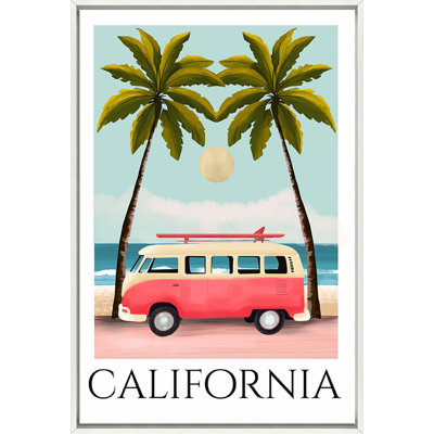 California Travel Poster - Framed