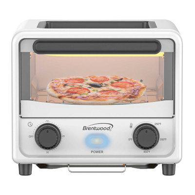 Mini Toaster Oven with Removable Non-Stick Griddle