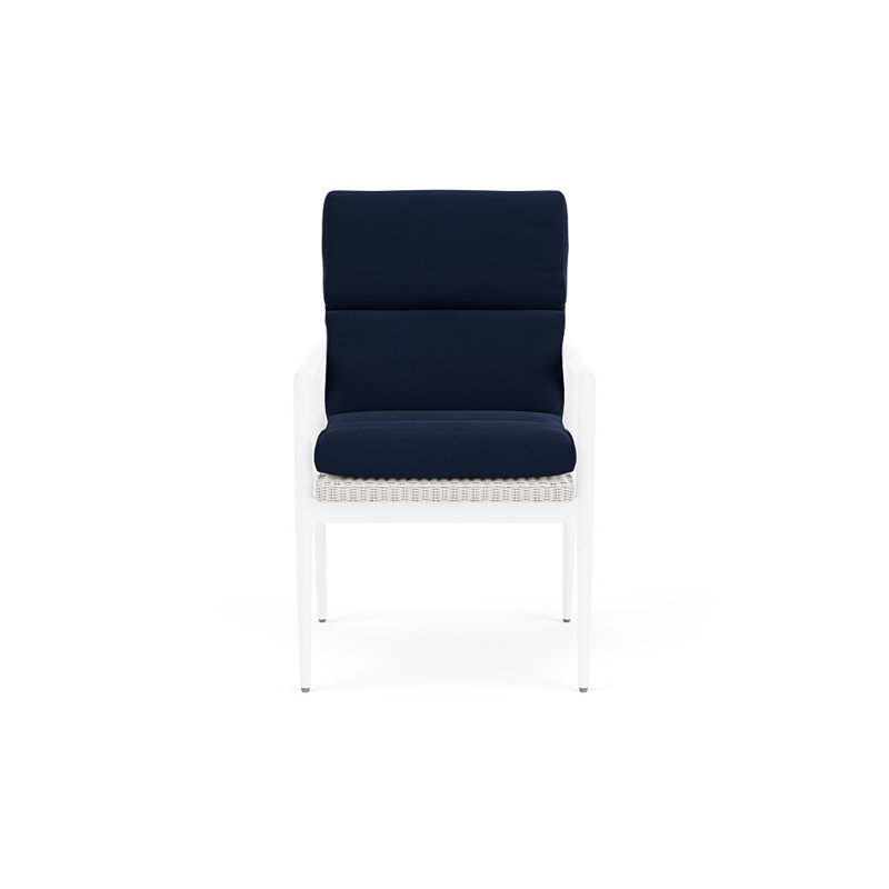 Cascade Outdoor Dining Armchair, Decorline Navy, White