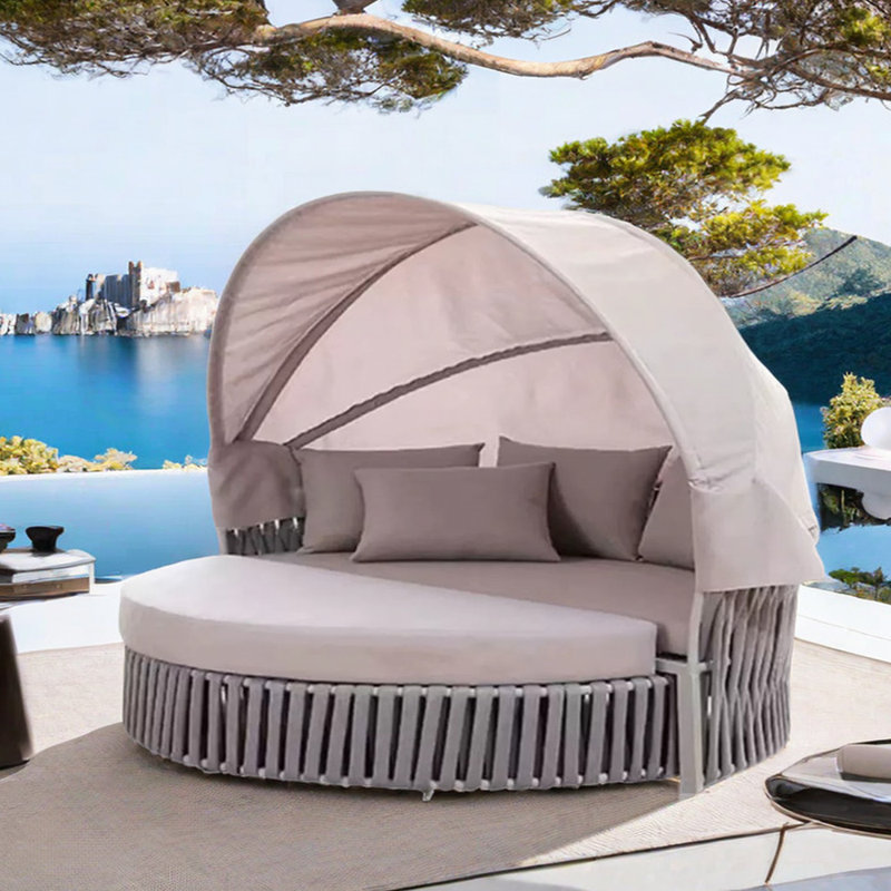 Lit de jour d'extérieur en tissu avec coussins Sunbrella® 78,74 po Leisure