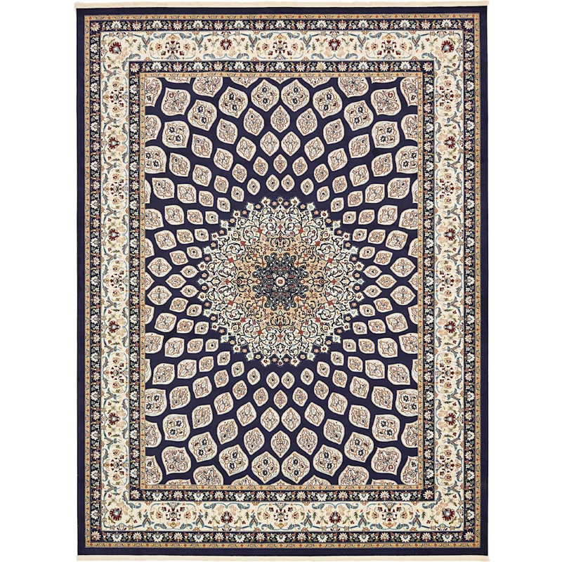 Tapis oriental bleu marine Jackson