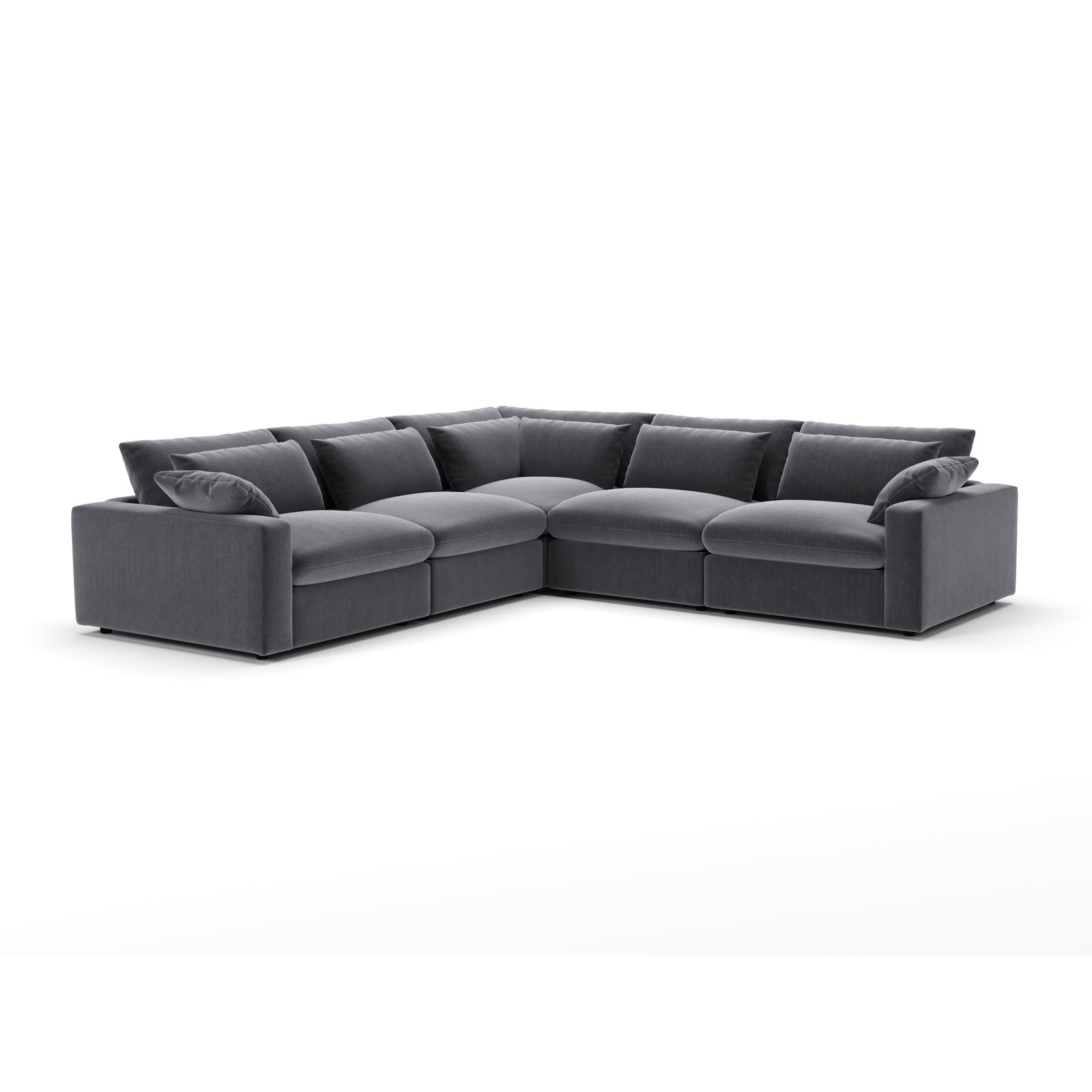 Remy Sectional, Andrew Slate Performance Chenille