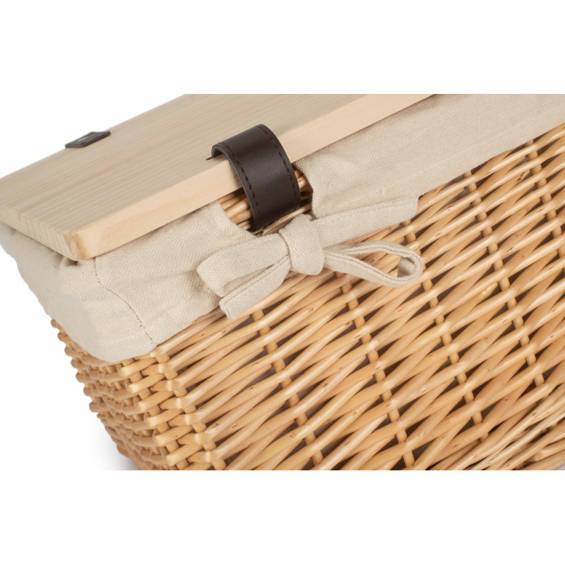 Wicker Gift or Storage Hamper with Lining