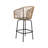 3Pcs Outdoor Bar Height Patio Set - 2 X Swivel Bar Chairs , 1 X Round Bar Table-1368642538