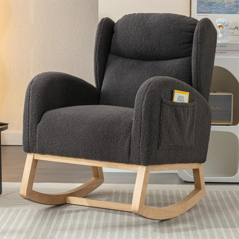 Jordyn Rocking Chair, Grey