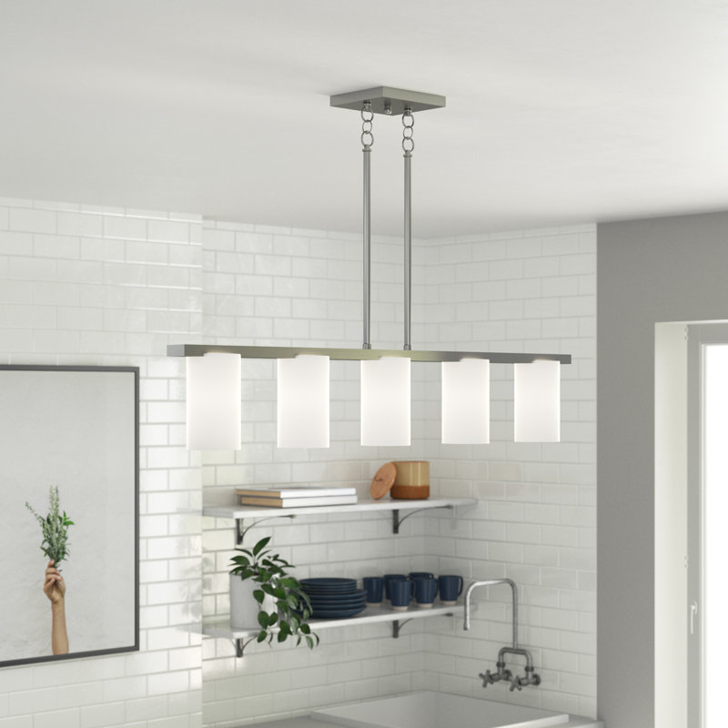 Delvin 5 - Light Pendant, Brushed Nickel