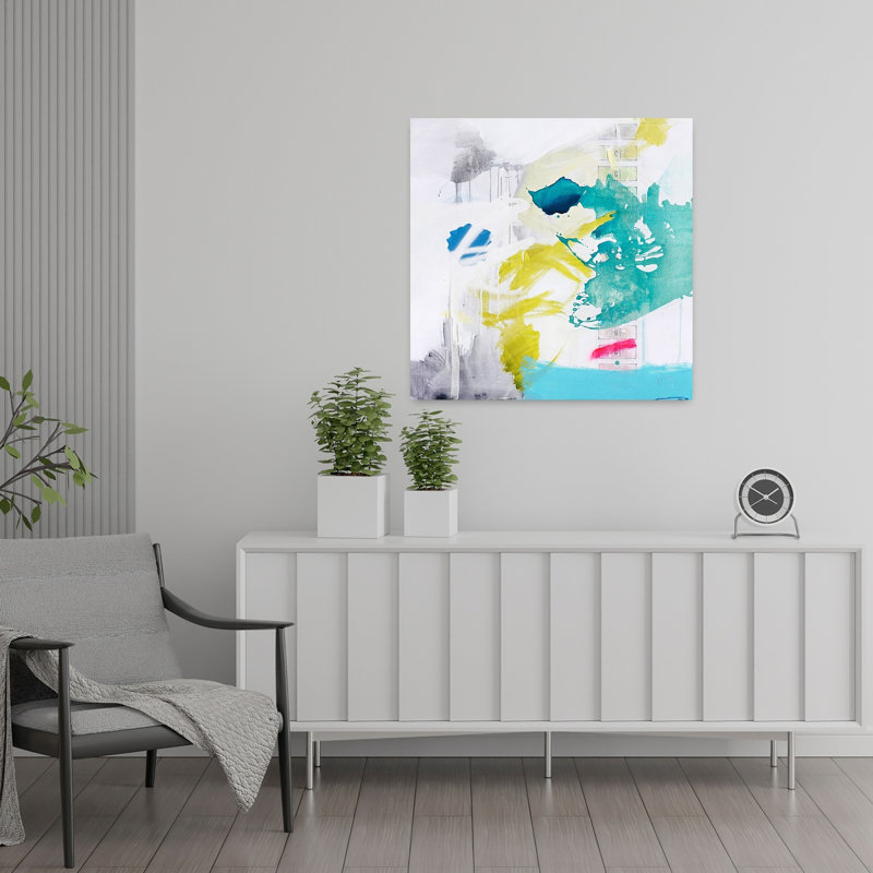 Geologias, art abstrait contemporain, H 24 po x l 24 po