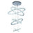 6 -Ring Light LED Tiered Chandelier