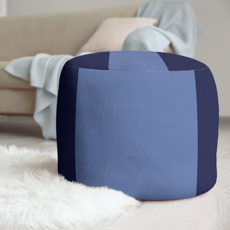 repose-pieds rond 20,5", Bleu marine / bleu / bleu marine