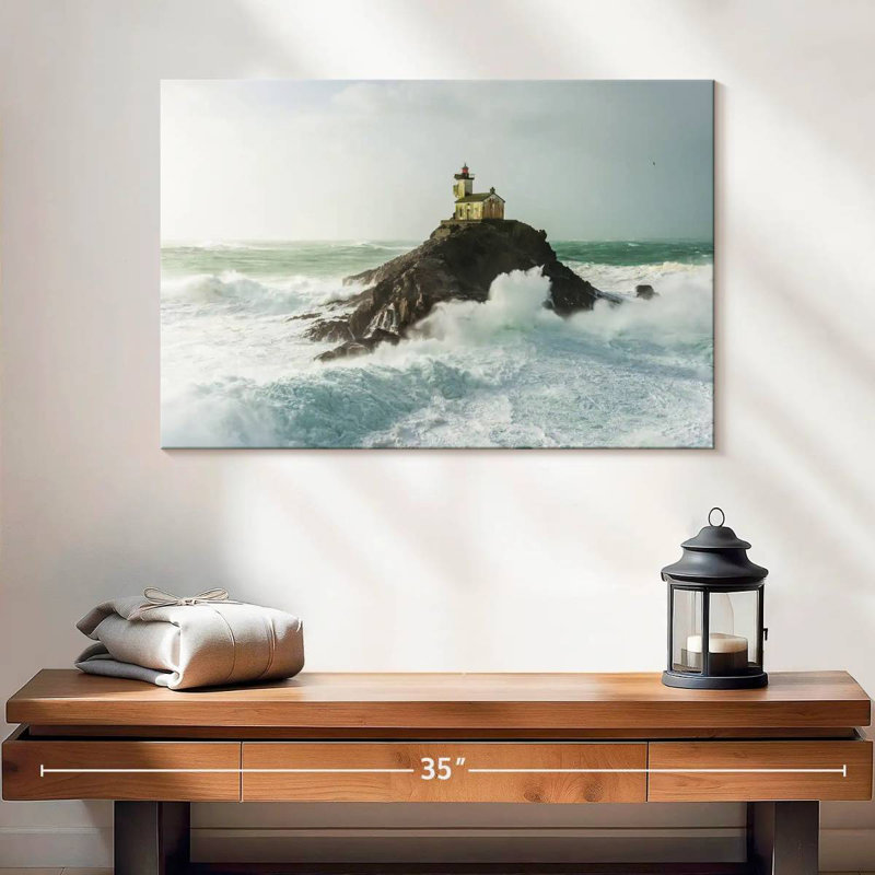 Alvord Tevennec Lighthouse, 16" H x 24" W