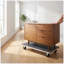 Chariot mobile en bois avec 4 roues en PP, 22-1 / 2X11-3 / 8 pouces, Mover