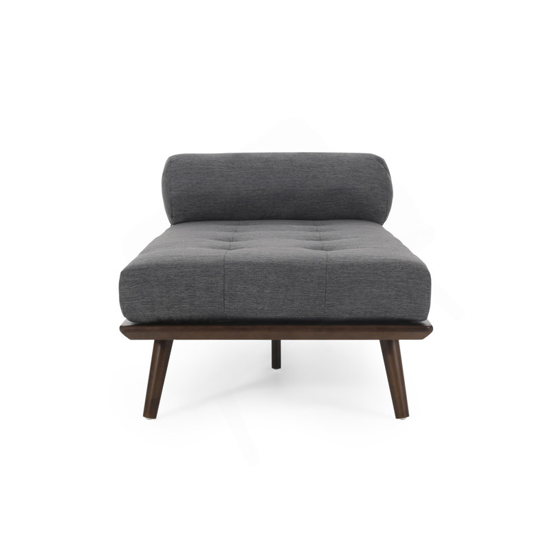 CHAISE LUNGE, Tissu gris anthracite