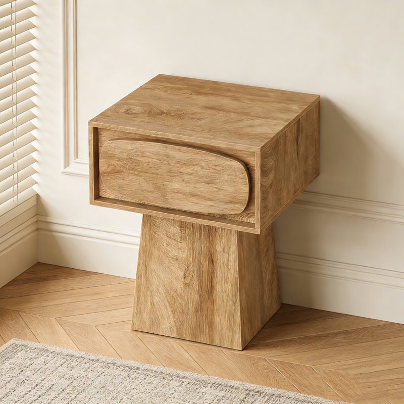 Small Side Table with Storage Drawer