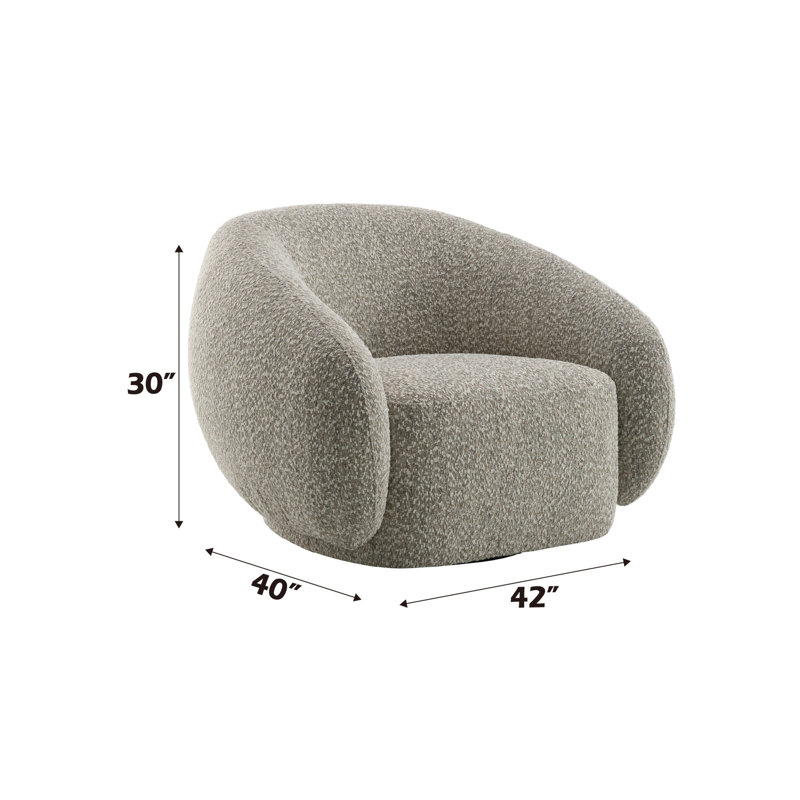 Fauteuil Isabel Boucle, Brun