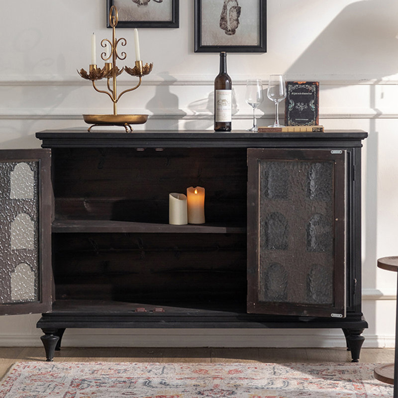American Vintage-Style Pine Side Cabinet