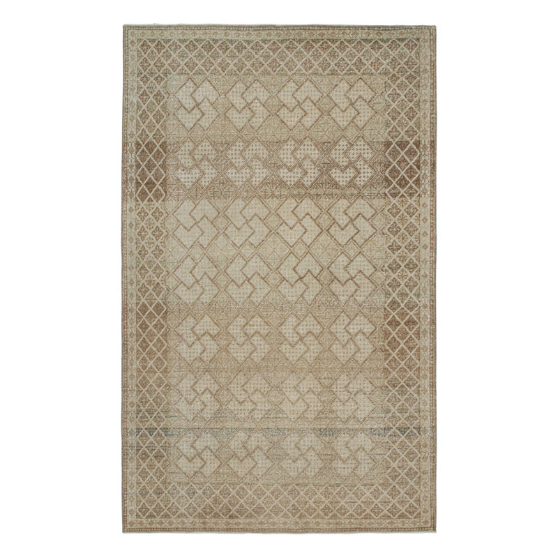 One-of-a-Kind Rectangle 4'5" X 7'6" Hand Knotted Area Rug