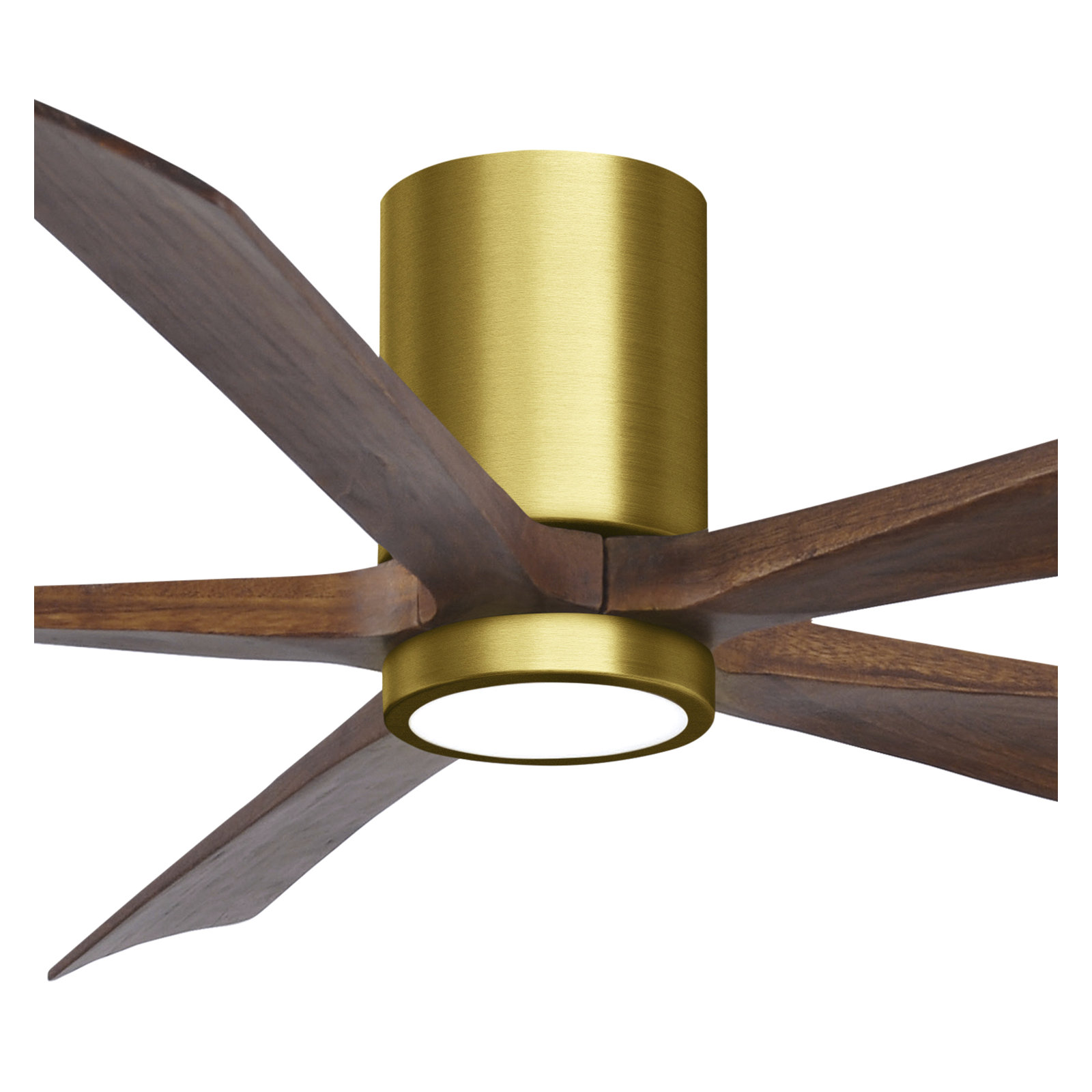 Brushed Brass, 60", Walnut Tone