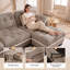 131.5 " Velvet L-Shaped Sectional-323342120