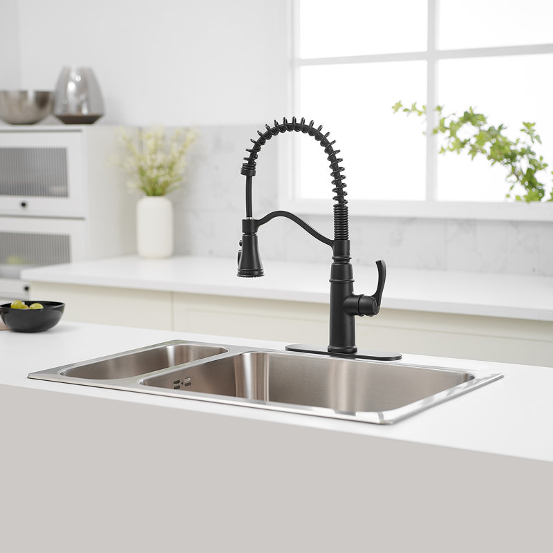 Robinet de cuisine VIBRANTBATH, Noir mat