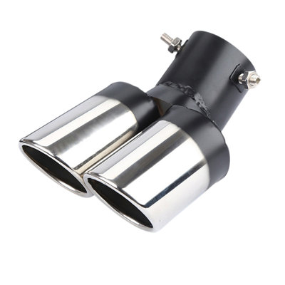 Stainless Steel Exhaust Outlet Car Modified Exhaust Pipe Stainless Steel Exhaust Pipe Modified Tailpipe Cover Decoration Tailpipe Exhaust Cover