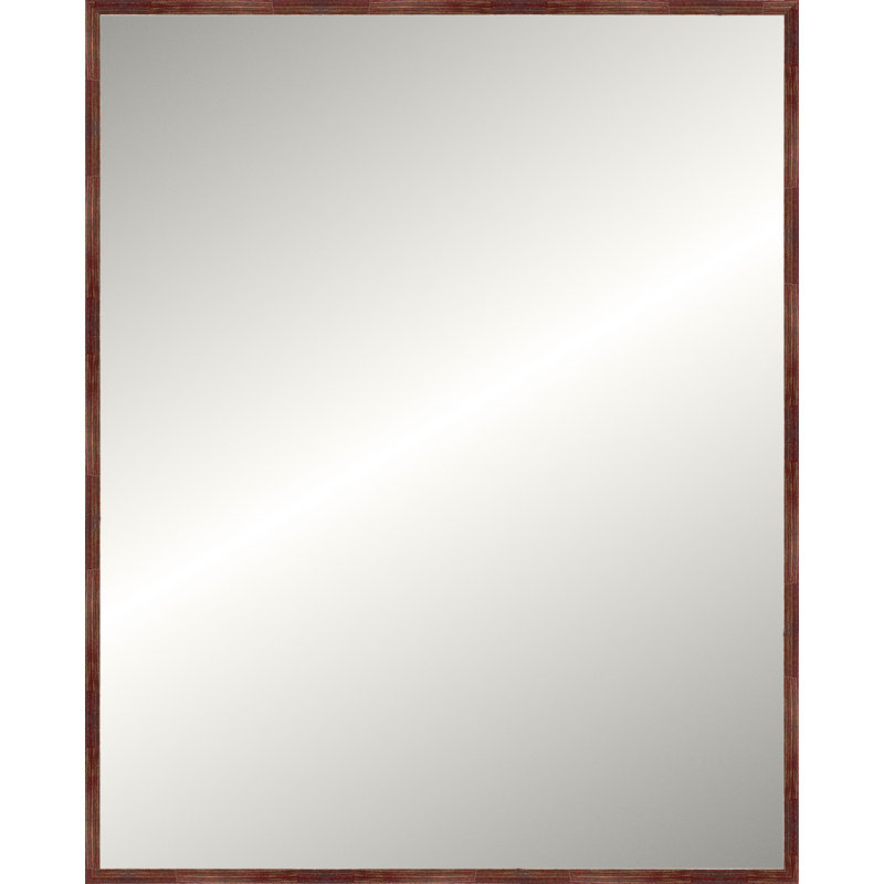Merlot Modern Luxe Mirror, Large Rectangle