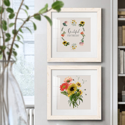 Grateful - Ensemble de 2 encadrements d'art textuel