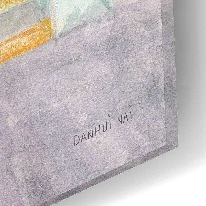 «Pastel Paris 1 C» par Danhui Nai, art mural en verre acrylique, H 16 po x l 12 po x P 0,13 po