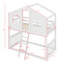 Twin Over Twin Size House Bunk With Ladder And Window