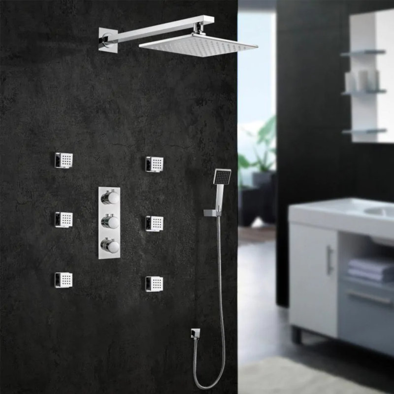 Durable matte bronze basin mixer with ceramic cartridge and thermostatic temperature control