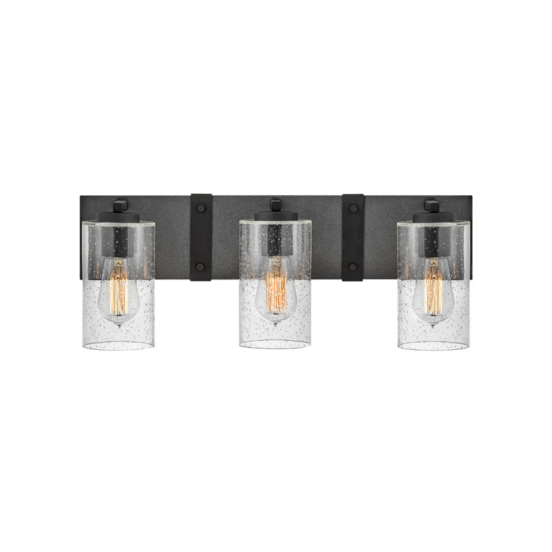 Sawyer 3 - Light Dimmable Aged Zinc Vanity Light