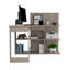 Bureau d'ordinateur Mohave, bureau, gris clair