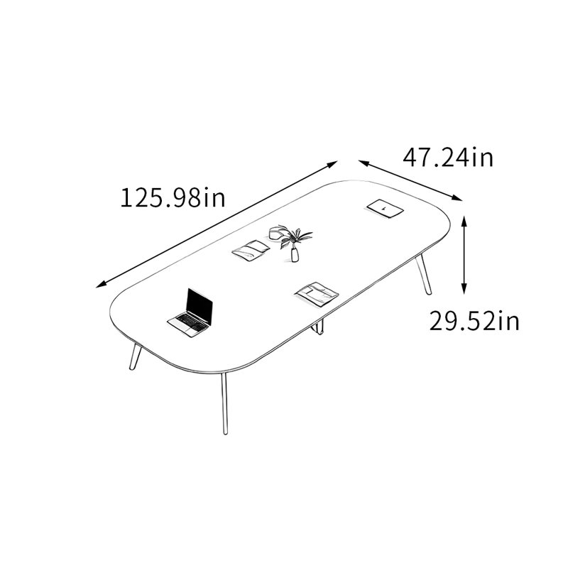 Ortanta, H 29,52 po x L 125,98 po x l 47,24 po