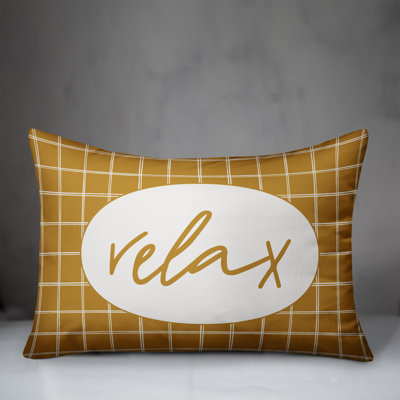 Plaid Outdoor Reversible Throw Pillow