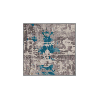 Machine Washable Gray Area Rug