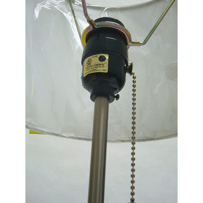 19"H WHITE PULL TABLE LAMP (1PC/CTN) (0.73/3.19)