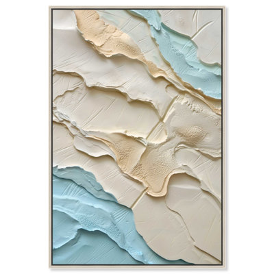 «Soft Ocean Sand», toile abstraite élégante par Art Remedy