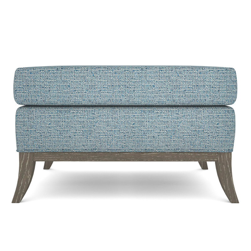 Fisher Ottoman, Hampton, Tuck Cobalt