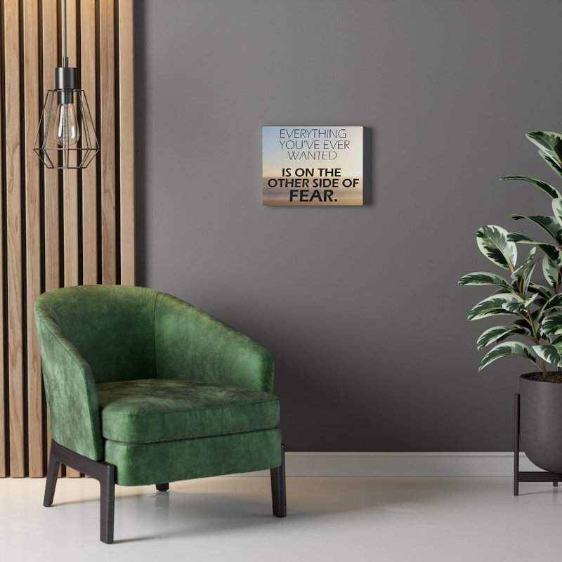 Everything You've Ever Wanted 1 Piece Wrapped Canvas Wall Art, 28cm H x 36cm W