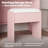 Makeup Vanity Desk with Mirror and Lights, Vanity Table with Charging Station, Power Outlets & USB Ports, Drawers, Shelves, Stool Included, LED Vanity Desk for Bedroom-542824991