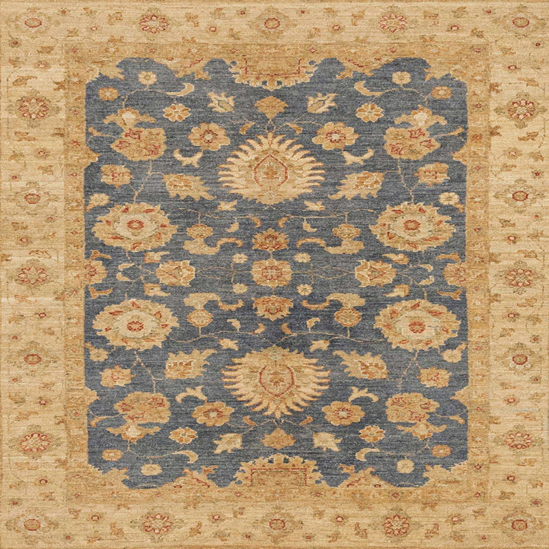 Tapis abstrait moderne 3576, Carré 5 pi