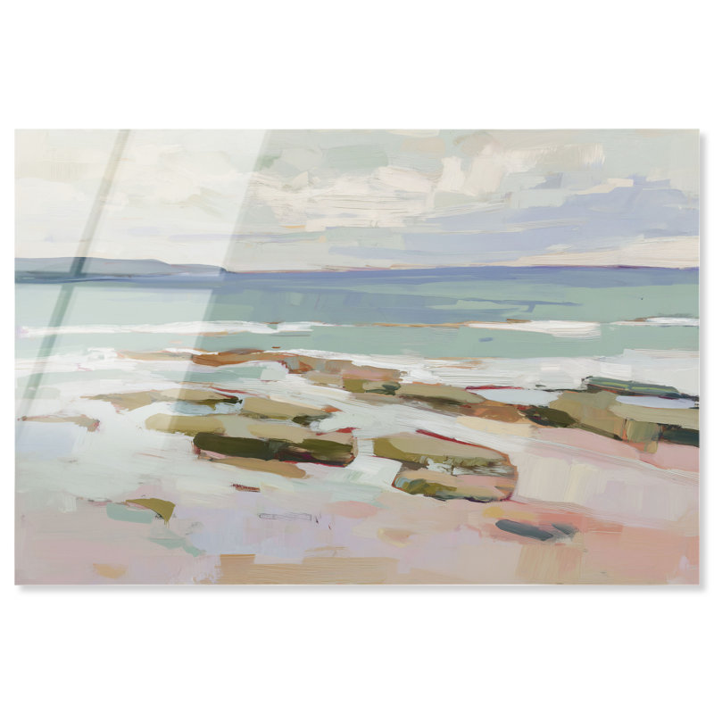 Art mural floral sauge Coastal Haze II par Art Remedy, prêt à accrocher, 24 x 16, H 16 po x l 24 po