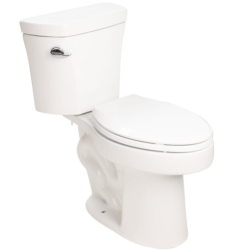 Comfortable Height Toilet, 1.28 , 4.8 Siphonic, Two, Side Single Flush, , , Gloss White 004, Bathroom Two Siphonic Flushing, Height, Ware Part